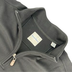 Tommy Bahama Supima Cotton Sweater Mens Black Long Sleeve Beach Casual Size XL